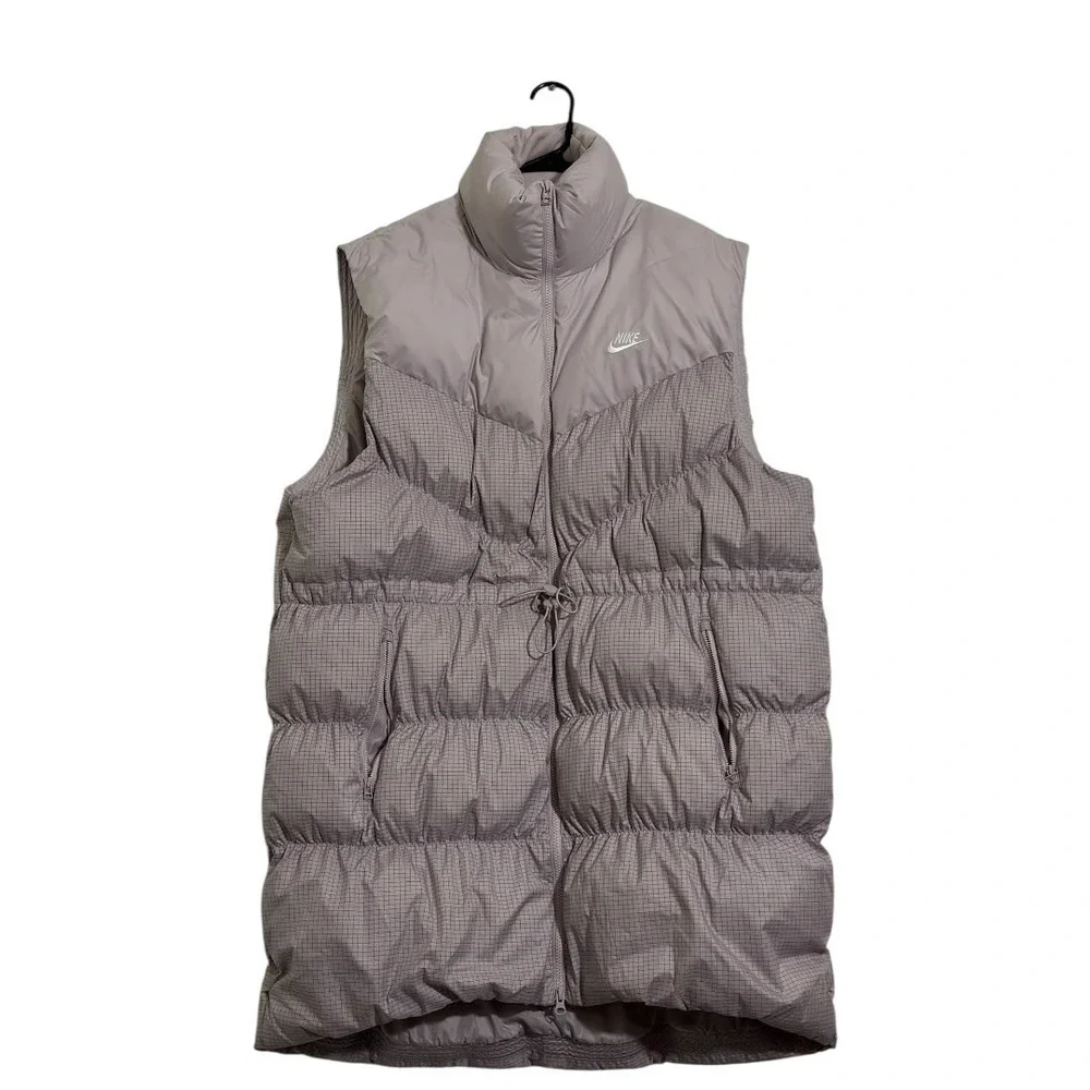 Nike Sportswear Windpuffer Therma-FIT Long Puffer‎ Vest Platinum Violet Size XL